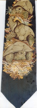 Rodriguez Greater Tortoise Extinct Circa 1800  Endangered Species necktie ties