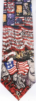 modern art painting american grafitti tagger art Necktie
