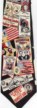 Abraham Lincoln Presidential Signatures Political necktie Tie ties neckwear ties tye neckwears