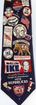 Eisenhower IKE Presidential Signatures Political necktie Tie ties neckwear ties tye neckwears
