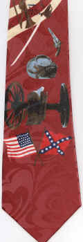 American History Flag Historical Civil War Tie necktie
