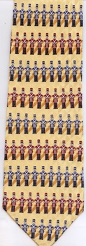 XL extra long  Drummer Boy Toy Soldiers  Nutcracker holidays Tie decorations winter necktie merry Christmas presents under the tree holiday tye