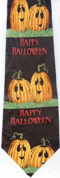 Happy Halloween Pumpkin  Tie