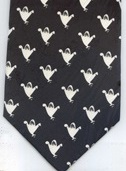 Little Ghost Repeat necktie tie