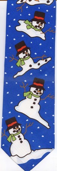 Snowman snowmen snow Snowflakes Tie winter necktie Christmas holiday tye