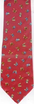 Red Butterfly silk Riche tie necktie