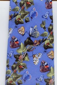 Van Kessel  Butterfly and moth silk tie necktie