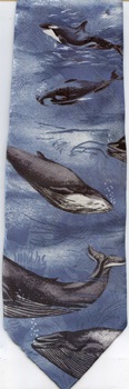 Dolphin Scene Marine mammal tie NECKTIES