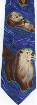 river otter  art Tie Necktie
