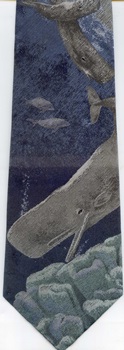 Sperm Whale Marine mammal tie NECKTIES