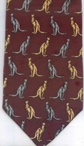kangaroo Australian wildlife exotic zoo animals mammal Tie necktie