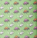 Tortoise and the hare race turtle rabbit leaping bunny Necktie Tie