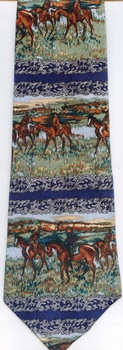 Degas painting race Horse blanket horseshoe stallion equine NovelTies necktie Tie