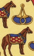 saddle Horse Blankets and Bits herd stallion equine pony Brooks Brothers necktie Tie