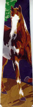 Painted Pony quarter Horse herd stallion equine colt necktie Tie