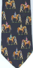 The Paddock  race Horse alynn stallion equine necktie Tie