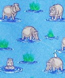 Hippopotamus hippo Repeat necktie Tie