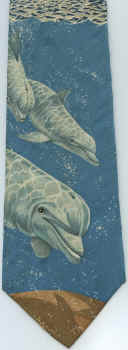 Dolphin Marine mammal tie NECKTIES