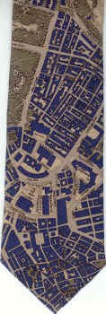 Boston civitas American city street map suburbia urban necktie Tie