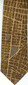 New York Civita American city street map suburbia urban necktie Tie