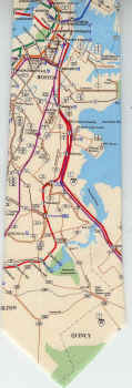 Boston civitas American city street map suburbia urban necktie Tie
