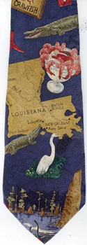 Louisiana symbols Map of the World Political necktie Tie