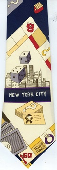 New York monopoly game necktie Tie