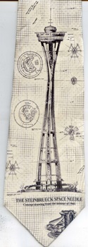 Specs for Seattle Space Needle on graph paper