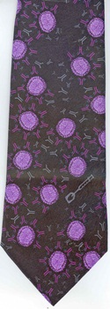 XL extra long vaccinia Infectious Awareables microbe bacteria virus molecule cell disease microscope tie Necktie