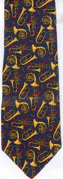 brass instruments section necktie