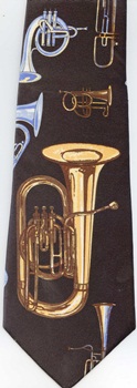 brass instruments section necktie