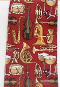 Retro Orchestra Symphony necktie music musical instruments Tie