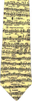 Musical Score Chart Tie