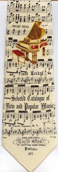 Piano and sheet music Tie