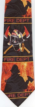 Dalmation firefighter fire hydrant fire truck Tie necktie