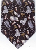 Medicine Doctor Physician Medical Necktie Tie