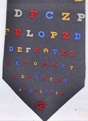 Physician Medical optometrist eye chart Necktie Tie