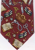 Medicine Doctor Physician Medical Necktie Tie