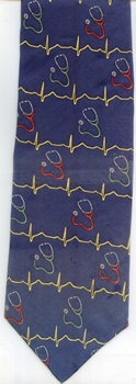 Stethoscopes And Heart Beats Medical Fashions  tie Necktie