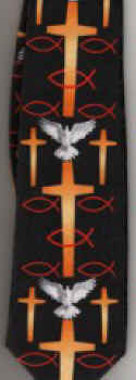 Calvary radian crosses dove spirit crowen of thorns Easter Necktie Tie  Necktie Tie Tie
