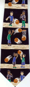 Basketball Freethrow Save the Children tie Necktie