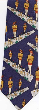 Save the Children dog walker jennifer aniston tie Necktie
