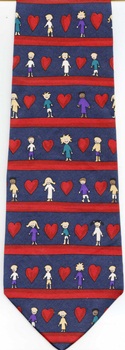 Love Is All Around Save the Children tie Necktie