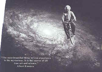 Einstein on a bicycle albert Einstein theory of relativity e equals mc squared galaxy t-shirt