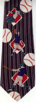 baseball diamond batter pitcher bat ball hardball softball glove helmet sports sport gear equipment Necktie tie