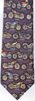 Retro Motorcycles Tie necktie