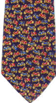 red and blue motorcycles Tie necktie