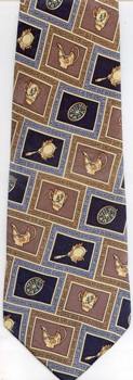 XL extra long Antiquities Antiques of the World Tie necktie